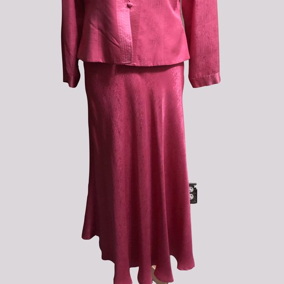 Vintage Adrianna Papell Pink silk set - Picture 3 of 6